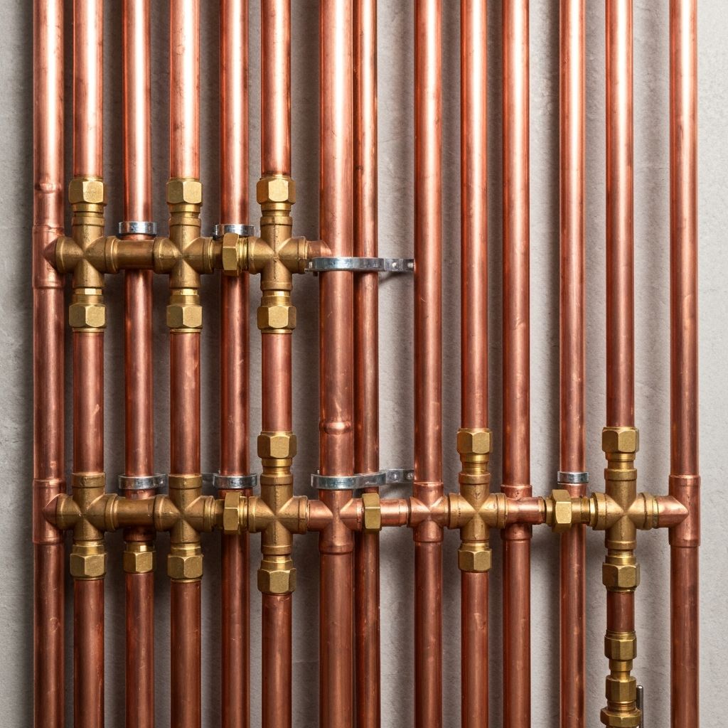 Gas pipework installation